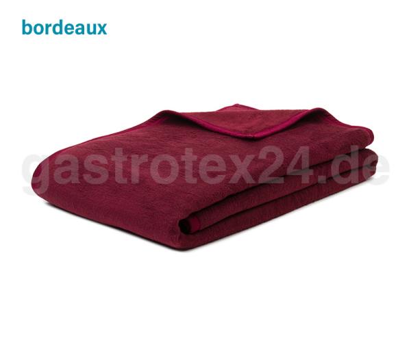 Wohndecke "Arizona" 150/200 cm - Mischgewebe - pflegeleicht - 450 gr/qm - Farbe: bordeaux